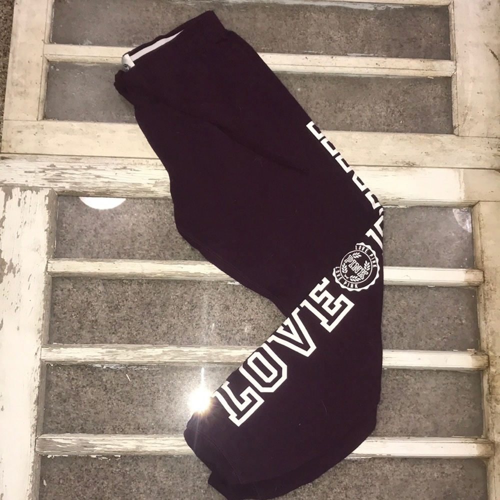 Burgundy  joggers
